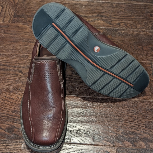 Clarks Unstructured Un Ramble Step Mahogany Brown - Picture 11 of 13